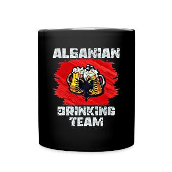 Équipe de beuverie d’Albanie - Mug uni - noir - Devant