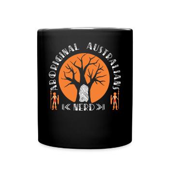 Aboriginal Australians Nerd - Tasse einfarbig - Schwarz - Vorne