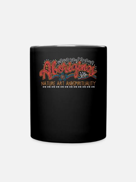 Aborigines Nature - Tasse einfarbig - Schwarz