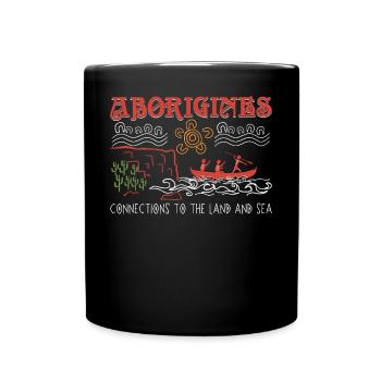 Aboriginal Connections - Full Colour Mug - black - Front