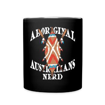 Aboriginal Australians Nerd - Tasse einfarbig - Schwarz - Vorne