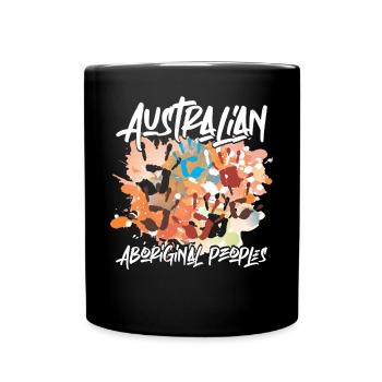Australian Aboriginal - Full Colour Mug - black - Front