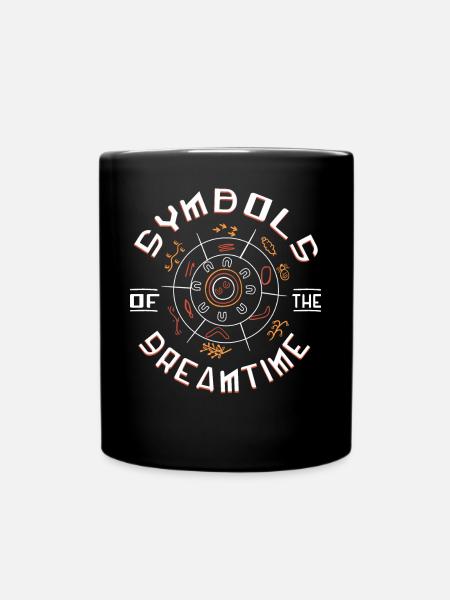 Symbols of Dreamtime - Tasse einfarbig - Schwarz