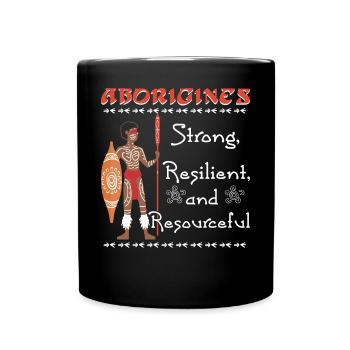 Aborigines Strong - Full Colour Mug - black - Front