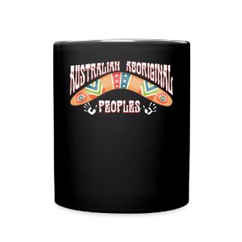 Australian Aboriginal - Full Colour Mug - black - Front