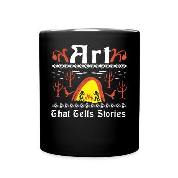 Art That Tells Stories - Full Colour Mug - black - Front
