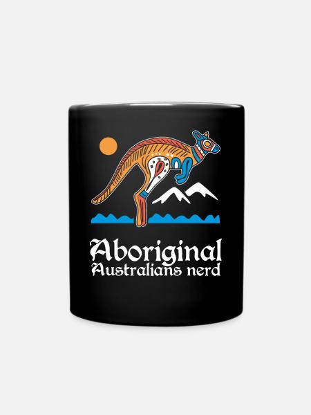 Aboriginal Australians Nerd - Tasse einfarbig - Schwarz