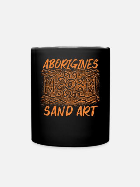Art aborigène sur sable - Mug uni - noir