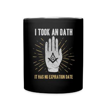 Masonic Freemasonry Fraternal - Tasse einfarbig - Schwarz - Vorne