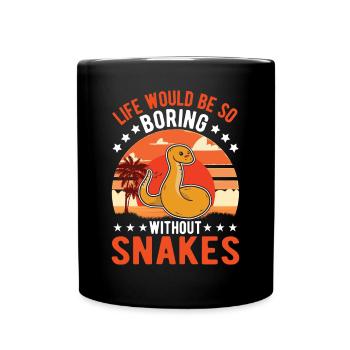 Propriétaires de serpents Amoureux des serpents - Mug uni - noir - Devant