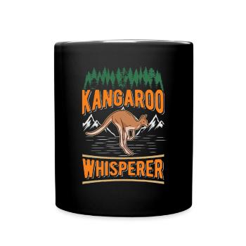 Kangaroo Whisperer Australia Kangaroo - Full Colour Mug - black - Front