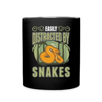 Propriétaire de serpent Serpent des blés Serpent - Mug uni - noir - Devant