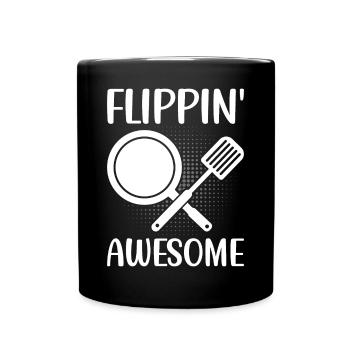 Funny Pancake Maker - Full Colour Mug - black - Front