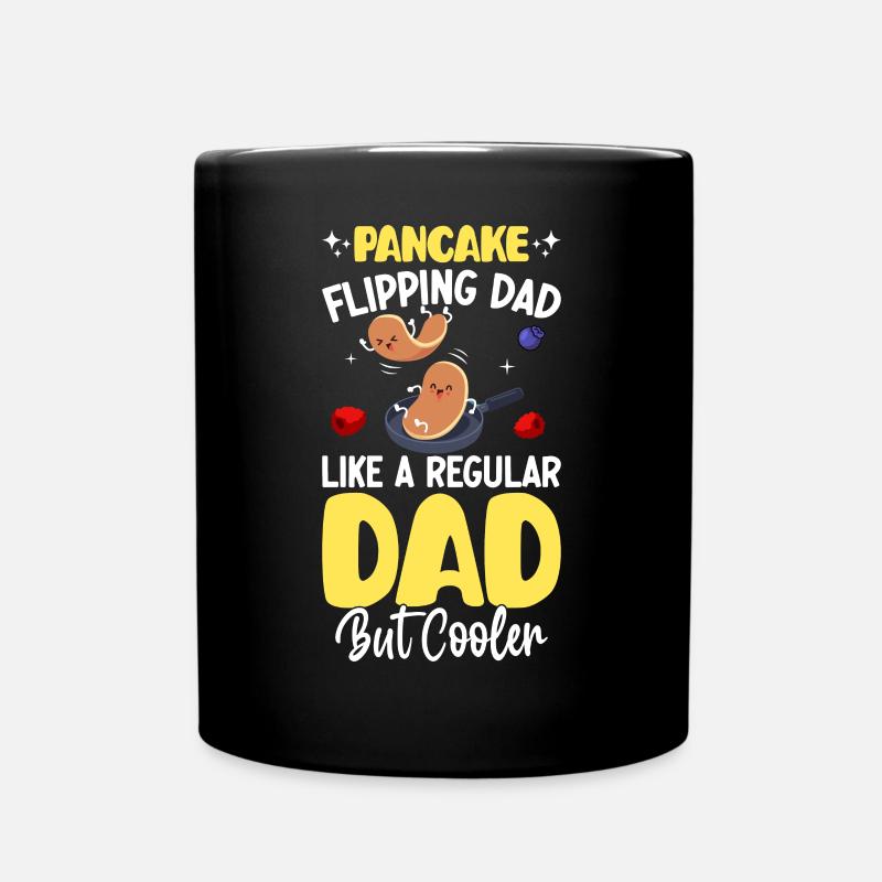 Lustiger Pfannkuchen-Macher - Tasse einfarbig - Schwarz