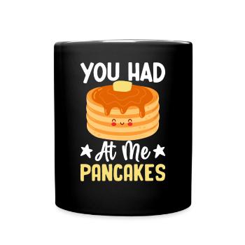 Crépière drôle - Mug uni - noir - Devant