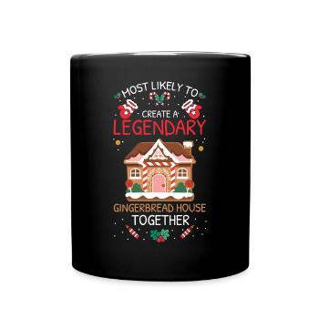 Most Likely To Christmas - Full Colour Mug - black - Front