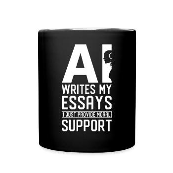 Artificial Intelligence Ai Lovers - Full Colour Mug - black - Front