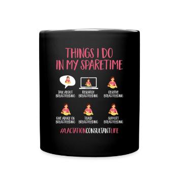 Lactation Consultant IBCLC - Full Colour Mug - black - Front