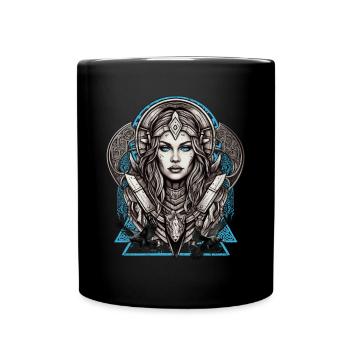 Mythologie et force La Servante du bouclier - Mug uni - noir - Devant