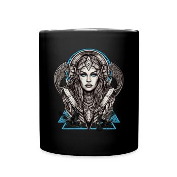 Mythologie et force La Servante du bouclier - Mug uni - noir - Devant