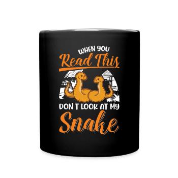 Snake Owner Corn Snake Snake - Full Colour Mug - black - Front