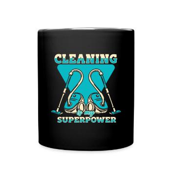 Housekeeping Week Geschenke Reinigungsliebhaber - Tasse einfarbig - Schwarz - Vorne
