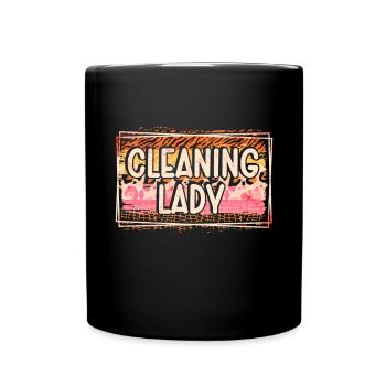 Housekeeping Week Geschenke Reinigungsliebhaber - Tasse einfarbig - Schwarz - Vorne
