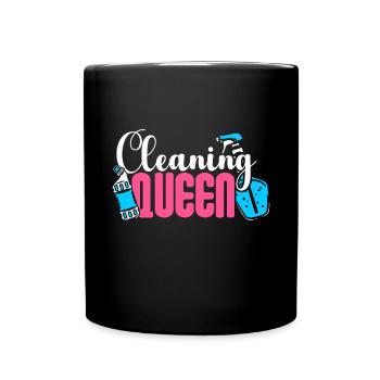 Housekeeping Week Geschenke Reinigungsliebhaber - Tasse einfarbig - Schwarz - Vorne