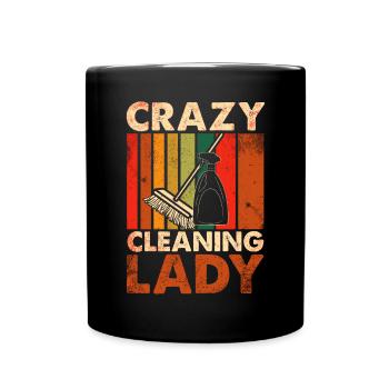 Housekeeping Week Geschenke Reinigungsliebhaber - Tasse einfarbig - Schwarz - Vorne