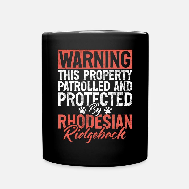 Rhodesian Ridgeback Gifts - Tasse einfarbig - Schwarz