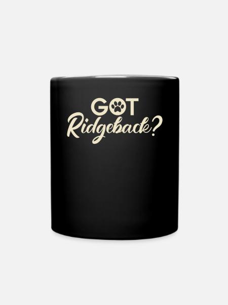 Rhodesian Ridgeback Gifts - Tasse einfarbig - Schwarz