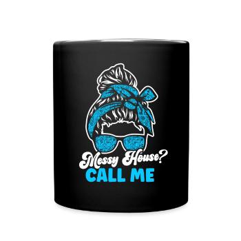 Housekeeping Week Geschenke Reinigungsliebhaber - Tasse einfarbig - Schwarz - Vorne