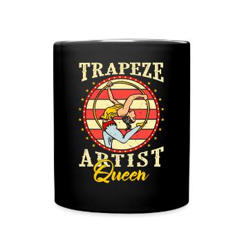 Zirkus Luftseiden Aeralist Akrobatik Trapez - Tasse einfarbig - Schwarz - Vorne