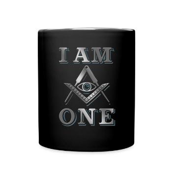 Masonic Freemasonry Fraternal - Tasse einfarbig - Schwarz - Vorne