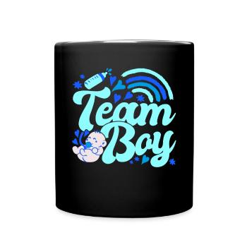 Gender Reveal Babyboy Baby Shower - Tasse einfarbig - Schwarz - Vorne