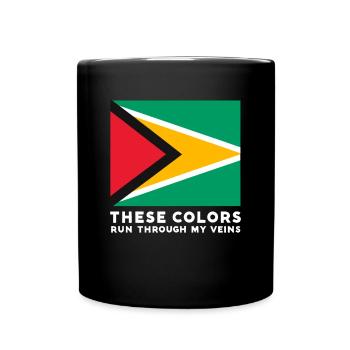 Diese Farben Fließen Durch Meine Adern Design For - Tasse einfarbig - Schwarz - Vorne