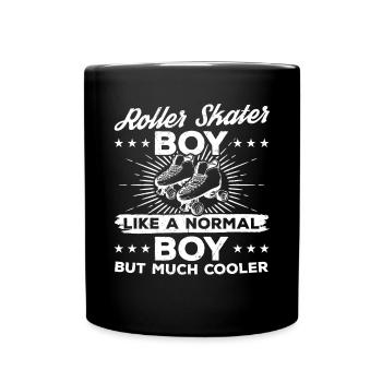 Roller Skater Boy Roller Skating Boy - Full Colour Mug - black - Front