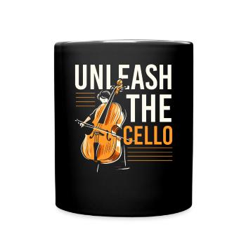 Cellist Musikinstrument Musiker Cellist - Tasse einfarbig - Schwarz - Vorne