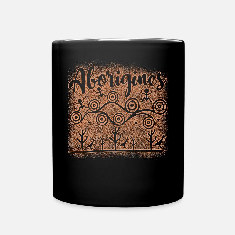 Aborigène - Mug uni - noir