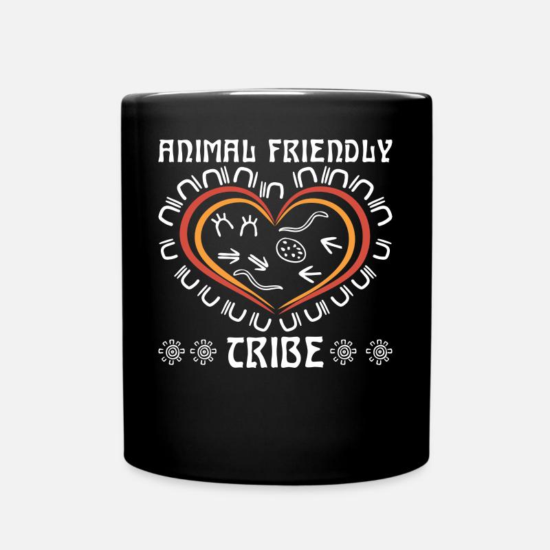 Animal Friendly Tribe - Tasse einfarbig - Schwarz