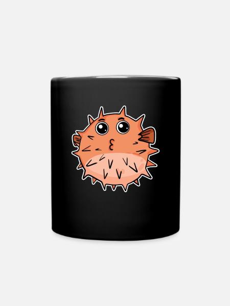 Poisson-globe - Mug uni - noir