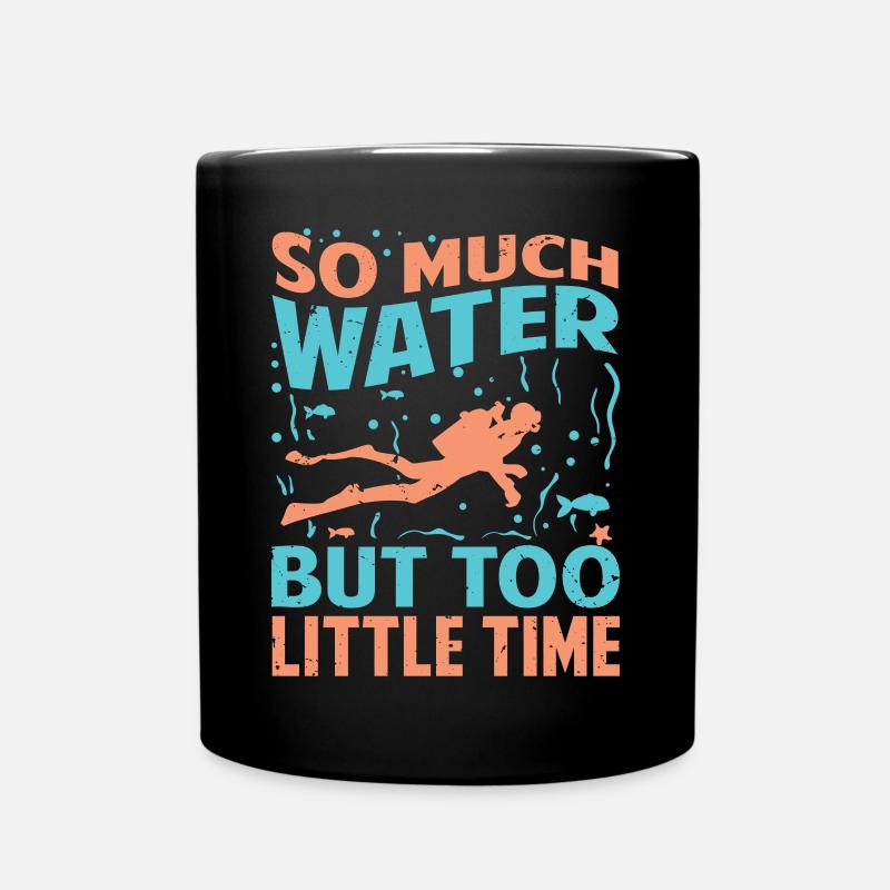 Tant d’eau mais trop peu de temps - Mug uni - noir