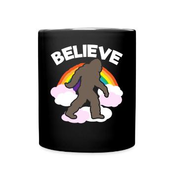 Croyance en l’être surnaturel Bigfoot - Mug uni - noir - Devant