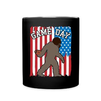 Attrape-drapeau Bigfoot Patriot USA - Mug uni - noir - Devant