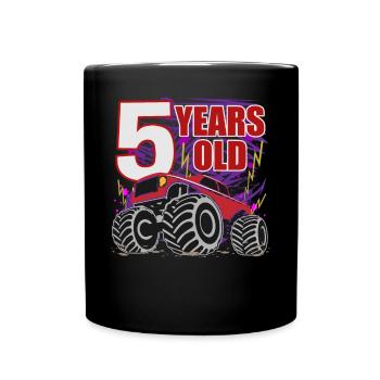 Monster Truck Party 5 ans de puissance - Mug uni - noir - Devant