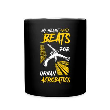 Urban Parkour Athlète Freerunning - Mug uni - noir - Devant