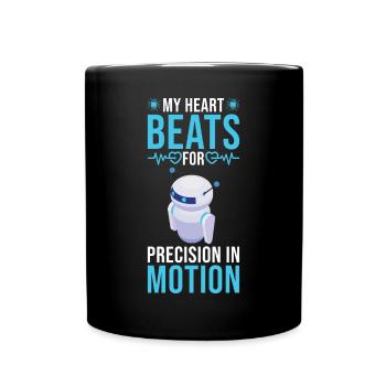 Robotics Engineer Robot Robotics technician - Full Colour Mug - black - Front