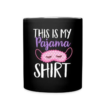 Sleepover Party Pajamas Slumber Party - Full Colour Mug - black - Front