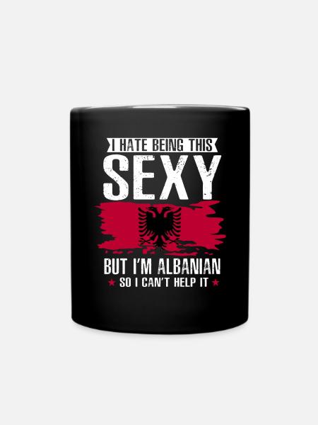 Drapeau albanais Aigle albanais Shqiponja - Mug uni - noir