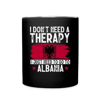 Albanian Flag Albanian Eagle Shqiponja - Full Colour Mug - black - Front